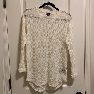 Sparkle and Fade off white knit long sleeve.